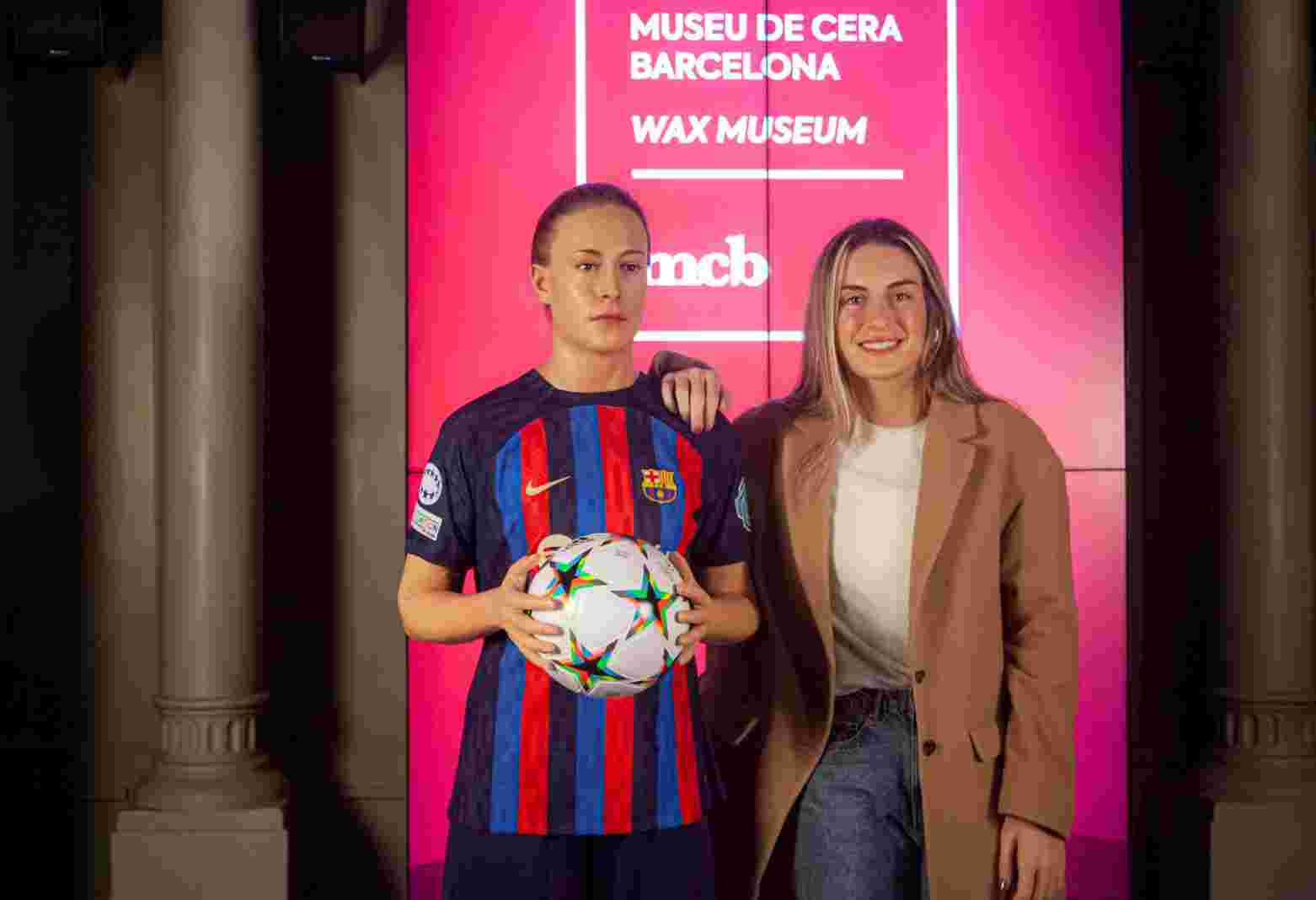 <div>The Barcelona Wax Museum presents the wax figure of Alexia Putellas</div>